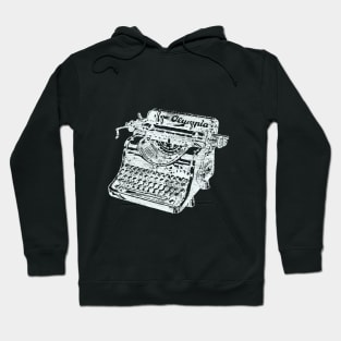 Distressed Vintage Olympia Typewriter Hoodie